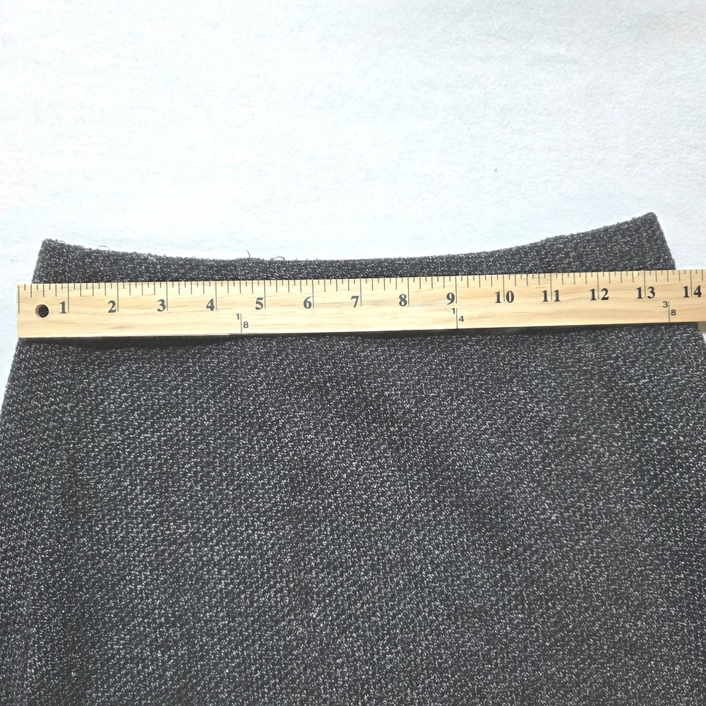 Womens Crazy Horse Liz Claiborne Black & White Pencil Skirt Size PM